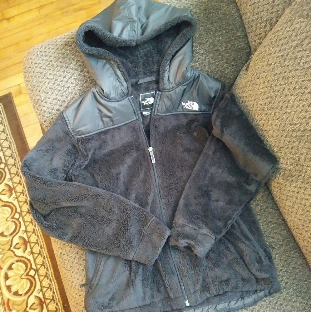 Womens North Face Osito Fleece Hooded Jacket black